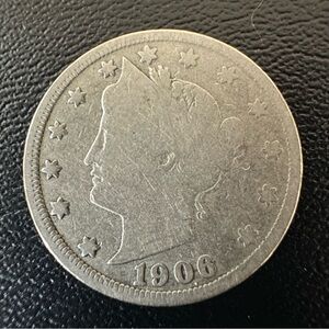 1906 Liberty Head “V” Nickel – Vintage U.S. 5 Cent Coin